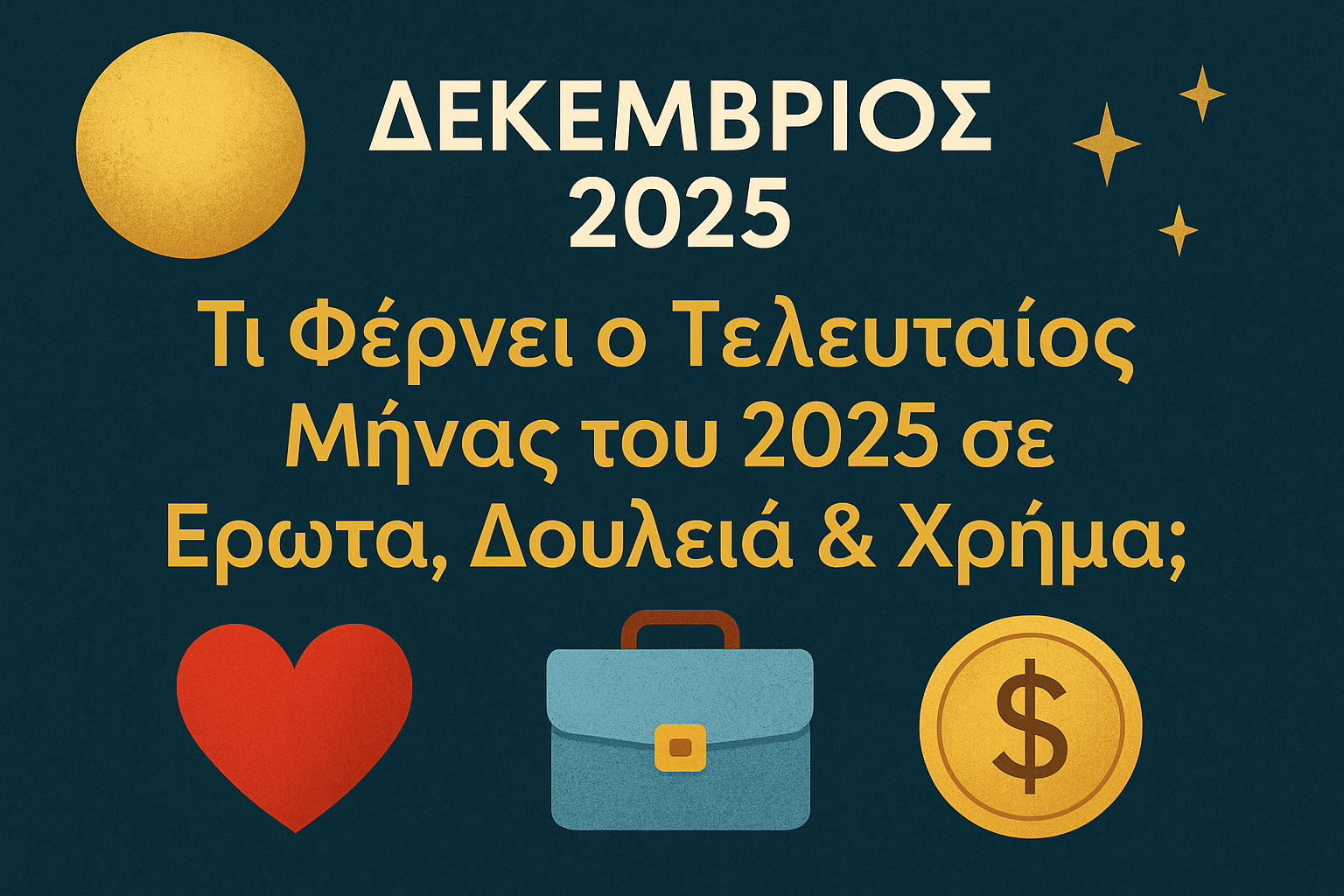 Τι Φέρνει ο Τελευταίος Μήνας του 2025 σε Έρωτα, Δουλειά & Χρήμα;