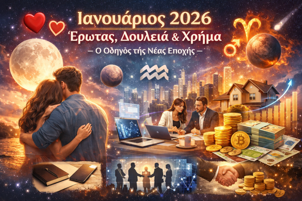 Ιανουάριος 2026: Έρωτας, Δουλειά & Χρήμα – Ο Οδηγός της Νέας Εποχής