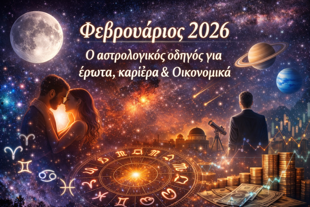 Φεβρουάριος 2026: Ο αστρολογικός οδηγός για έρωτα, καριέρα & Οικονομικά