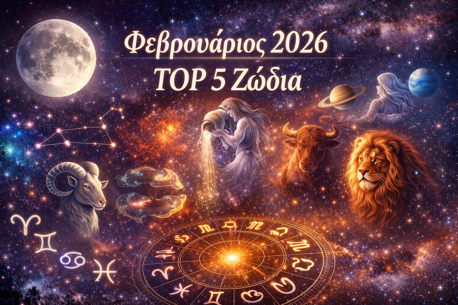 Top 5 Ζώδια που Ευνοούνται τον Φεβρουάριο του 2026