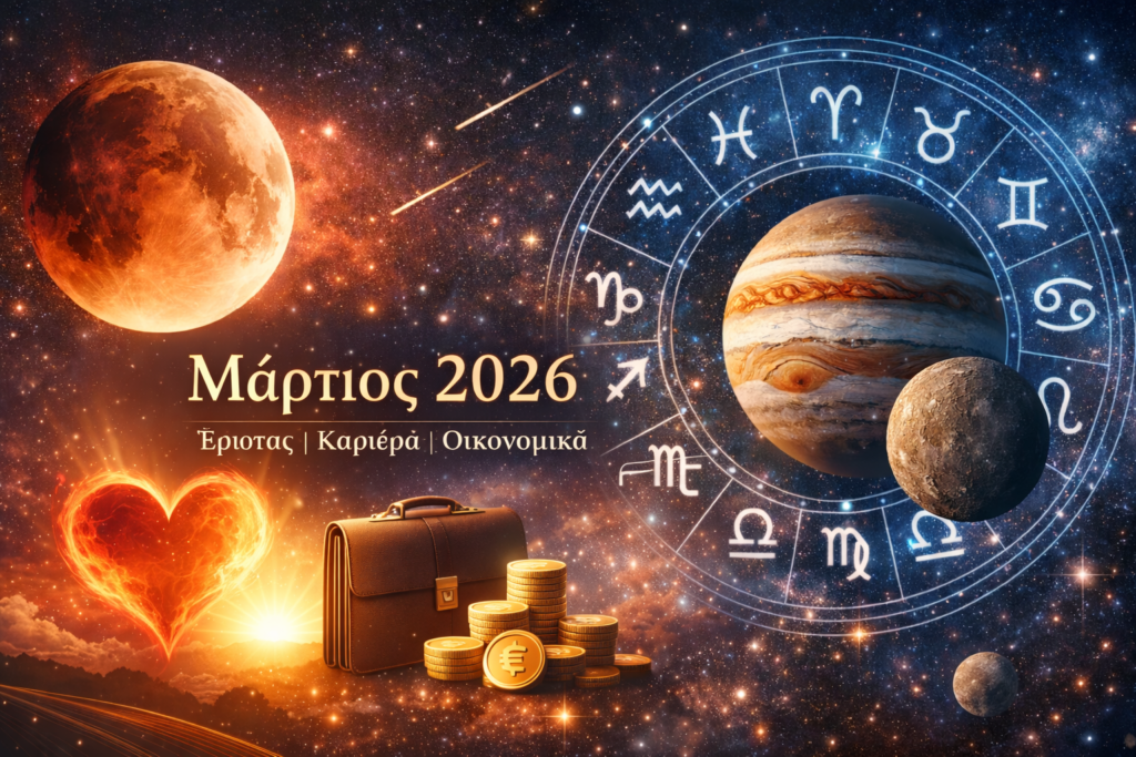 Μάρτιος 2026: Ο Αστρολογικός Οδηγός για Έρωτα, Καριέρα και Οικονομικά