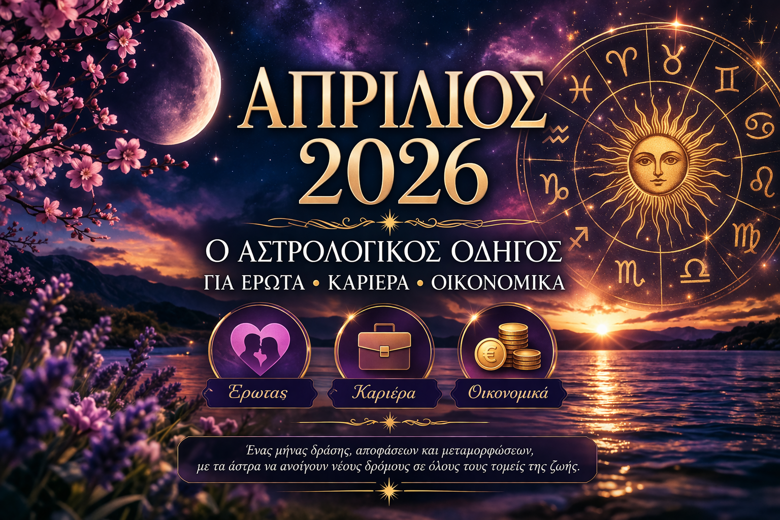 🔮 Απρίλιος 2026: Ο αστρολογικός οδηγός για Έρωτα, Καριέρα & Οικονομικά 1 🔮 Απρίλιος 2026: Ο αστρολογικός οδηγός για Έρωτα, Καριέρα & Οικονομικά